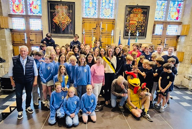 Huldiging kampioenen teams op het stadhuis